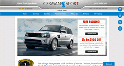 Desktop Screenshot of germansportinc.com